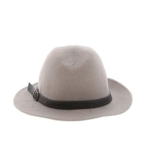 Banana Republic Gray Felt Hat with Black Band